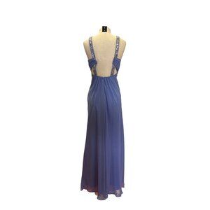 Hailey Logan by Adrianna Papell Dress Elegant Sleeveless V-Neck Chiffon Evening